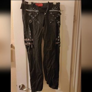 Vintage Tripp NYC goth bondage pants black OOAK